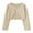 Khaki, variant on lnmuld Kids Jacket Girls Metallic Yarn Button Knit Cardigan Open Front Jacket Thin Lightweight Layer Dressy Coat for Girls Solid Color Size:8-9 Years