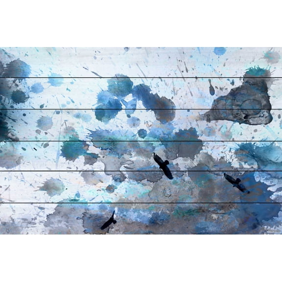 Parvez Taj Indian Wells White Wood Wall Art, 8" x 12"