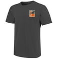 thumbnail image 2 of Men's  Graphite Oklahoma State Cowboys Comfort Colors Minimal Vista Distressed Graphics T-Shirt, 2 of 3