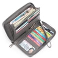 thumbnail image 4 of Monedero de mujer Laklulu, monedero de piel con cremallera y protección RFID, 4 of 5