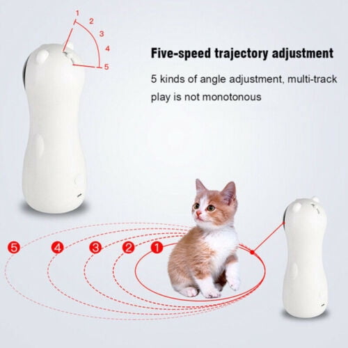 Electric Automatic Cat Laser Toys Interactive Teasing Kitten Laser 360° Rotating