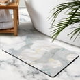 thumbnail image 2 of Non-Slip 20x32 inch Bath Rug Runner – Soft & Luxurious Microfiber Bathroom Mat in Modern Marble Design, Long, Perfect for Tub & Shower, Machine-Washable, 2 of 5