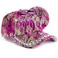 thumbnail image 4 of Slccxzc Women's Rhinestone Pearl Baseball Cap Colored Back Buckle Cool Star Cap Carnival Reflective Visor, 4 of 7