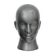 thumbnail image 2 of Cabeza de maniquí, soporte para pelucas, soporte para pelucas, estante multiusos para gorras, exhibición de postizos gris, 2 of 9