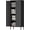 Black, variant on IRONFFICE Locker Cabinet,Morden Locker Storage Cabinets with Legs,2 Doors Metal Cabinet with Adjustable Shelves for Living Room,Office,Blue