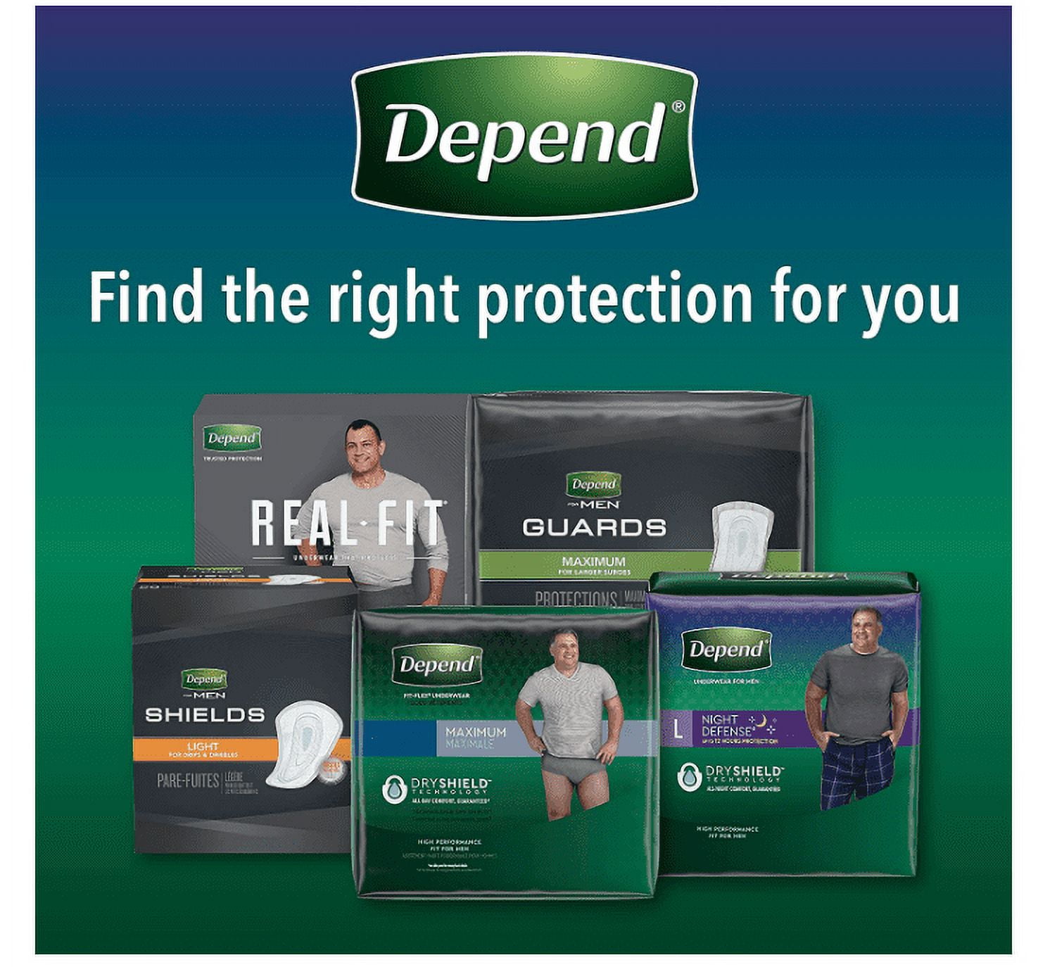 Depend Night Defense Adult Incontinence Underwear for Men, Overnight,  Disposable, X-Large, 24 Count (2 Packs of 12) (Packaging May Vary) 