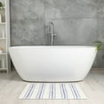 thumbnail image 5 of Unique Bargains 2 Pcs Striped Non-Slip Soft Bath Mats Absorbent Washable Bathmat Beige 16" x 24", 5 of 6