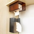 thumbnail image 4 of Yesbay Wall Mounted Tissue Box Holder Transparent Design Simple Installation Bathroom Tissue Paper Box, 4 of 7