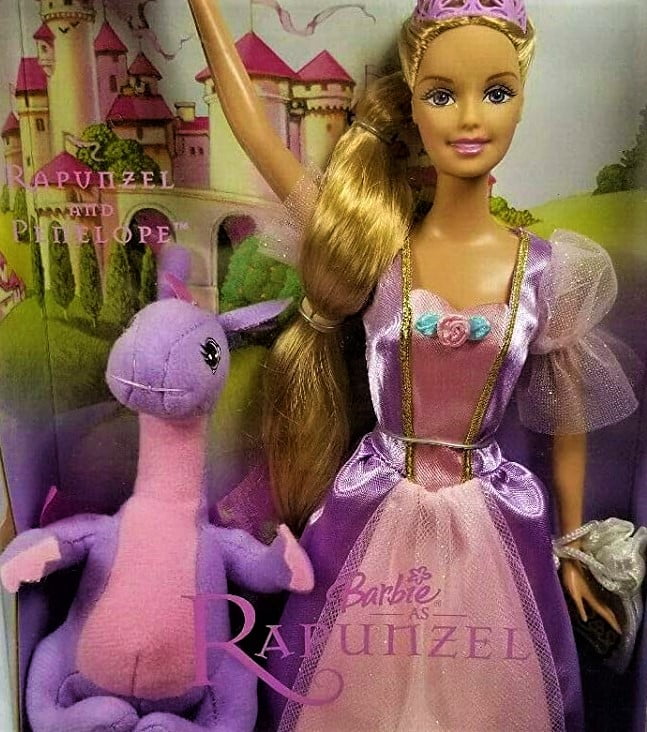 lunken aborre Moderne Barbie as Rapunzel, the Fairy Tale Collection - Walmart.com