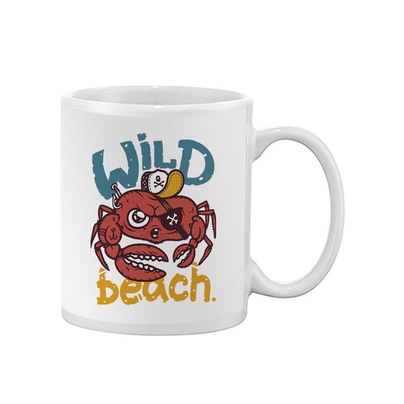 Crab Wild Beach Design Mug  -Image by Shutterstock,