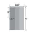 thumbnail image 5 of Domovina 3 Panel Track Vertical Blinds, Adjustable 36-66"W x 116"H - Bloom, 5 of 7