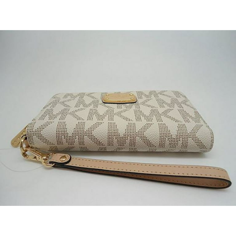 Michael Kors Wallet - Vanilla jet set item 35h5gelz3b lg flat mf phn case