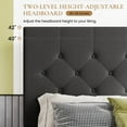 thumbnail image 4 of Sha Cerlin Dark Grey King Fabric Platform Bed Frame with 4 Storage Drawers & Adjustable Headboard, Adult, 4 of 8