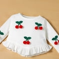 thumbnail image 6 of Leey-World Toddler Baby Girl Clothes Fall Winter Long Sleeve Ruffle Tops Pants Set Newborn Baby Girls Outfits, 6 of 9