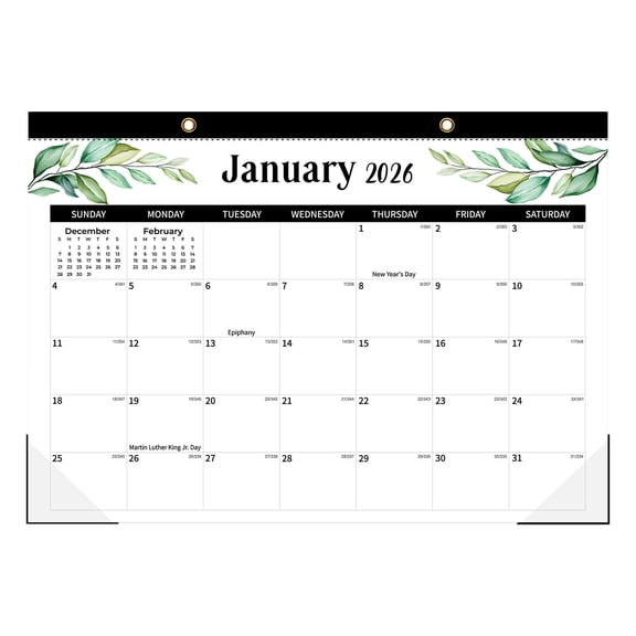 BinKFF 2026 Yearly Wall Calendar - Large Yearly Calendar 2026, Jan 2026 - Dec 2026, 17" x 11.8", 2026 Calendar 12 Month, Yearly Wall Calendar 2026 with Moon Phase, Notes, Thick Paper