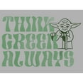 thumbnail image 2 of Boy's Star Wars Yoda St. Patrick's Day Think Green Always  Graphic Tee Athletic Heather Medium, 2 of 5