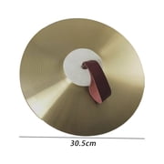 Crash Cymbal Rhythm Beat Musical Instrument Traditional Percussion Alloy Hand Cymbals for Drum Player Parties Practice Performance Beginner 12inch