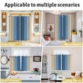 thumbnail image 5 of Navy Blue Yellow Ombre Kitchen Curtains Window Panels, Farmhouse Modern Gradient Art Insulated Window Treatment Curtain, Grommet Curtains for Bedroom/Living Room/Bathroom, 2 Piece 52"Wx63"L, 5 of 8
