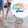 thumbnail image 6 of 10 Pcs Hopscotch Rings Agility Game Set Colorful PP Material for Kids Family Indoor Outdoor Play, 6 of 9