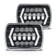 thumbnail image 1 of Luz de automoción 2 faros delanteros LED de 7 pulgadas, 7 x 6, 5 x 7 pulgadas, faros LED cuadrados con haz alto/bajo, flecha, ojos de ángel, luz de señal de giro DRL, repuesto para Jeep Wrangler YJ Ch, 1 of 8