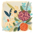 thumbnail image 2 of Vess, June Erica 20x20 Gold Ornate Wood Framed with Double Matting Museum Art Print Titled - Pop Posy III, 2 of 4
