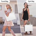 thumbnail image 6 of Large Capacity Tote Bag,White Hyena Pattern Handbag Fashion Luxury Tote Bag,15.7"x13"x 5.1" Inches,Laptop Compatible, 6 of 6