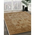 thumbnail image 2 of Ahgly Company Indoor Round Mid-Century Modern Dark Bisque Brown Oriental Area Rugs, 6' Round, 2 of 6
