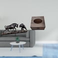 thumbnail image 2 of Figura de pelea de toros y , adornos, estatua de escritorio, escultura de toro, caja de pañuelos, construcción de resina y madera, adecuada para e, 2 of 8