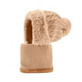 thumbnail image 5 of Bibifish Womens Scarf Hat One Piece Winter Warm Lined Scarf Hat Comfy Cold Weather Windproof Thermal Knitted Neck Warmer For Ladies, 5 of 5