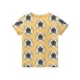 thumbnail image 4 of CCRFTGI Cute Shirts for Kids Girls 10-12 Summer Short Sleeve Sunflower Graphic Printed Tee Shirts Trendy Loose Comdy Girls Clothes Crew Neck Shirts Khaki 12-13 Years, 4 of 4