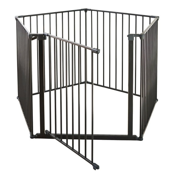 Scandinavian Pet Design Pet Flex System XXL Wall Mounted Dog Gate, Black