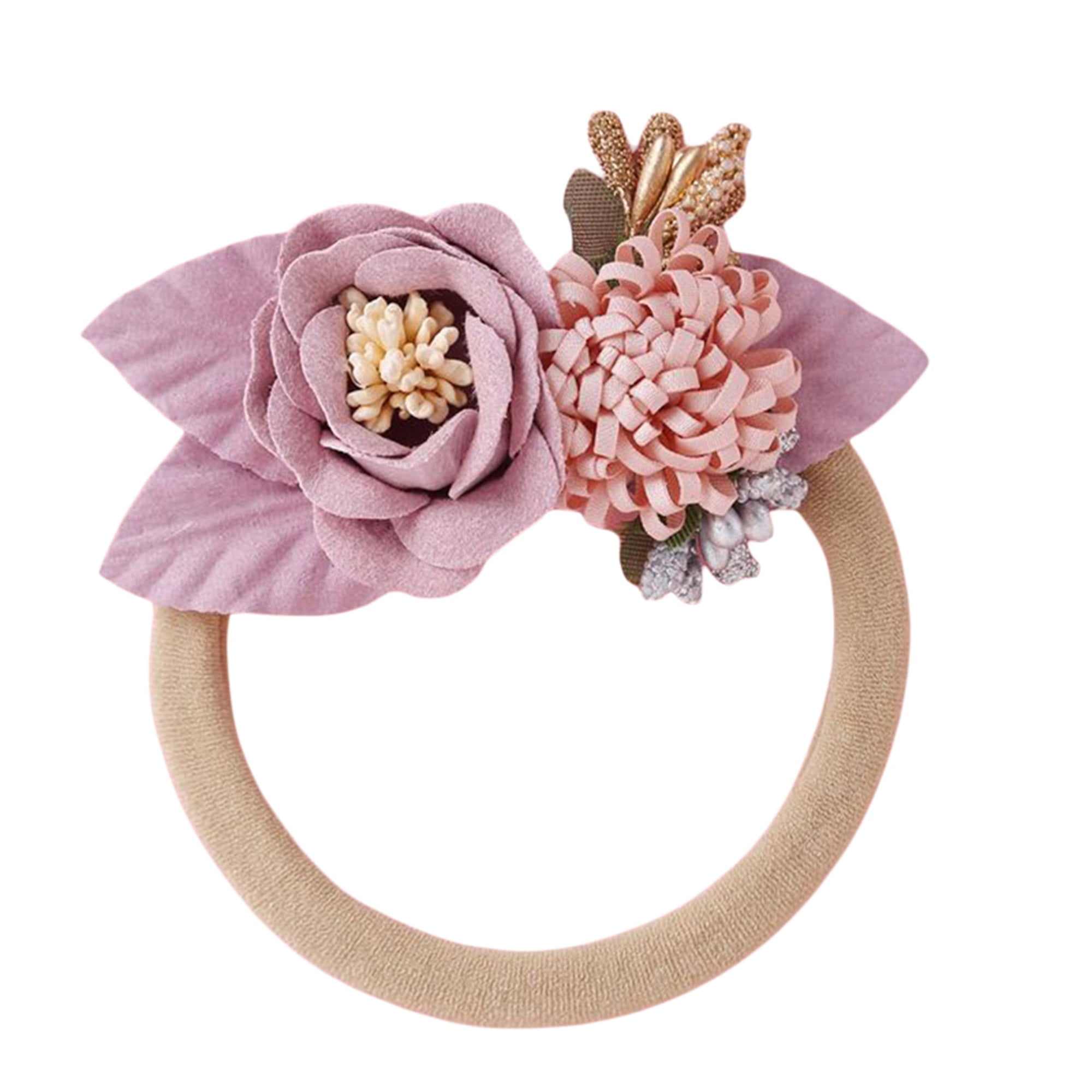 LSFYSZD Baby Girls Elastic Headbands Soft Flower Princess Hairbands for