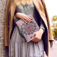 thumbnail image 5 of HELLHERO Mandala Pattern Church Bible Bag, Handle PU Leather Book Holder Case for Prayer Outdoor, Zippered Bible Cover, 5 of 12