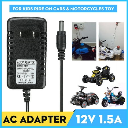 6V500ma/ 12V1.5a/ 6V1a Battery Adapter AC/DC Powered For Kids ATV Quad Car Motorcycles Ride On Cars SUV Toy