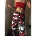 thumbnail image 4 of Women's Camo Cargo Trousers Casual Pants Military Army Combat Camouflage Print, 4 of 4