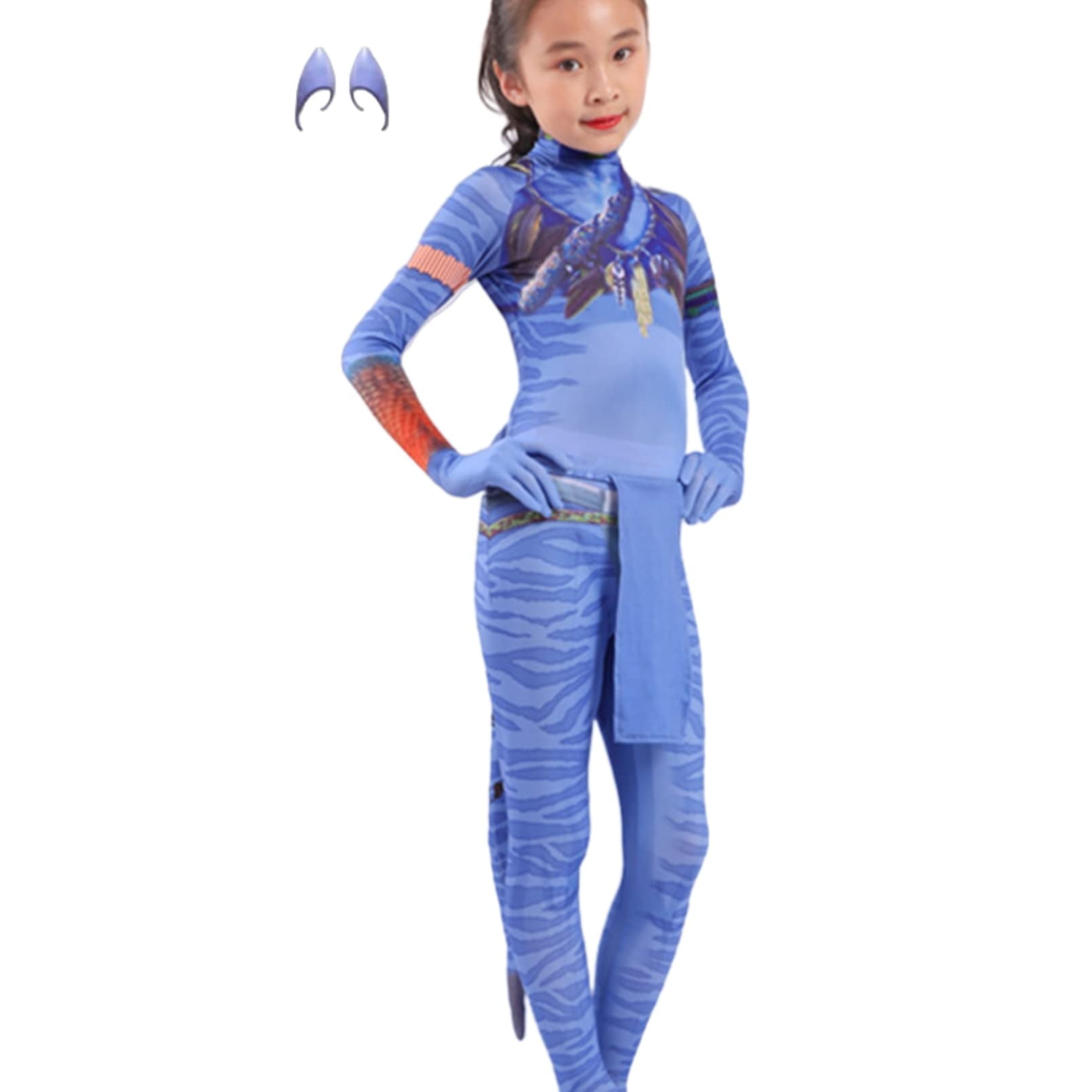 Avatar Costume for Kids, Anime Costume Halloween Cosplay Jumpsuit