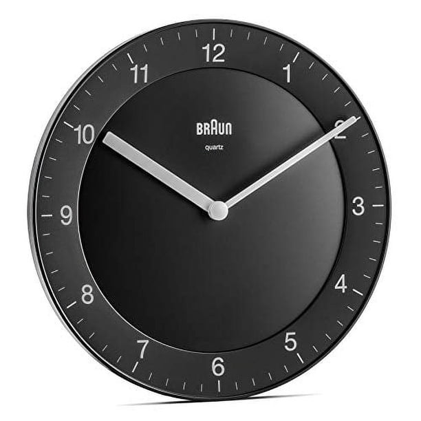 Reloj de pared Braun BC06B negro 20 cm MOVIMIENTO silencioso
