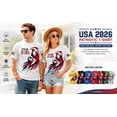 thumbnail image 5 of USA Soccer Men Women American Flag Soccer Shirt USA Flag Breeze Shirt Lightweight Short Sleeve Football, 5 of 6