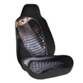 thumbnail image 1 of Wukai Black Cobra Snake Full Set Car Seat Covers with Soft Padding Universal Auto Front Seats Protector and Cushion Mat, 1 of 5