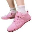 thumbnail image 6 of CUZIBR Kids Shoes Sports Running Sport Shoes Lace Up Hook And Loop Solid Color Breathable Non- Gym Tennis Yoga Athletic Sneaker Walking Shoes Running Outdoor Activities,Pink,5.5-6 Years, 6 of 7