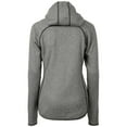thumbnail image 3 of Women's Cutter & Buck Heather Gray Idaho State Bengals Mainsail Sweater Knit Full-Zip Hoodie Jacket, 3 of 3