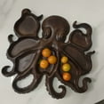 thumbnail image 5 of Octopus Food Tray Wooden Fruit Serving Pan Cheese Platter Dessert Storge Bowl Partition Food Classification Decorative Tray, 5 of 10