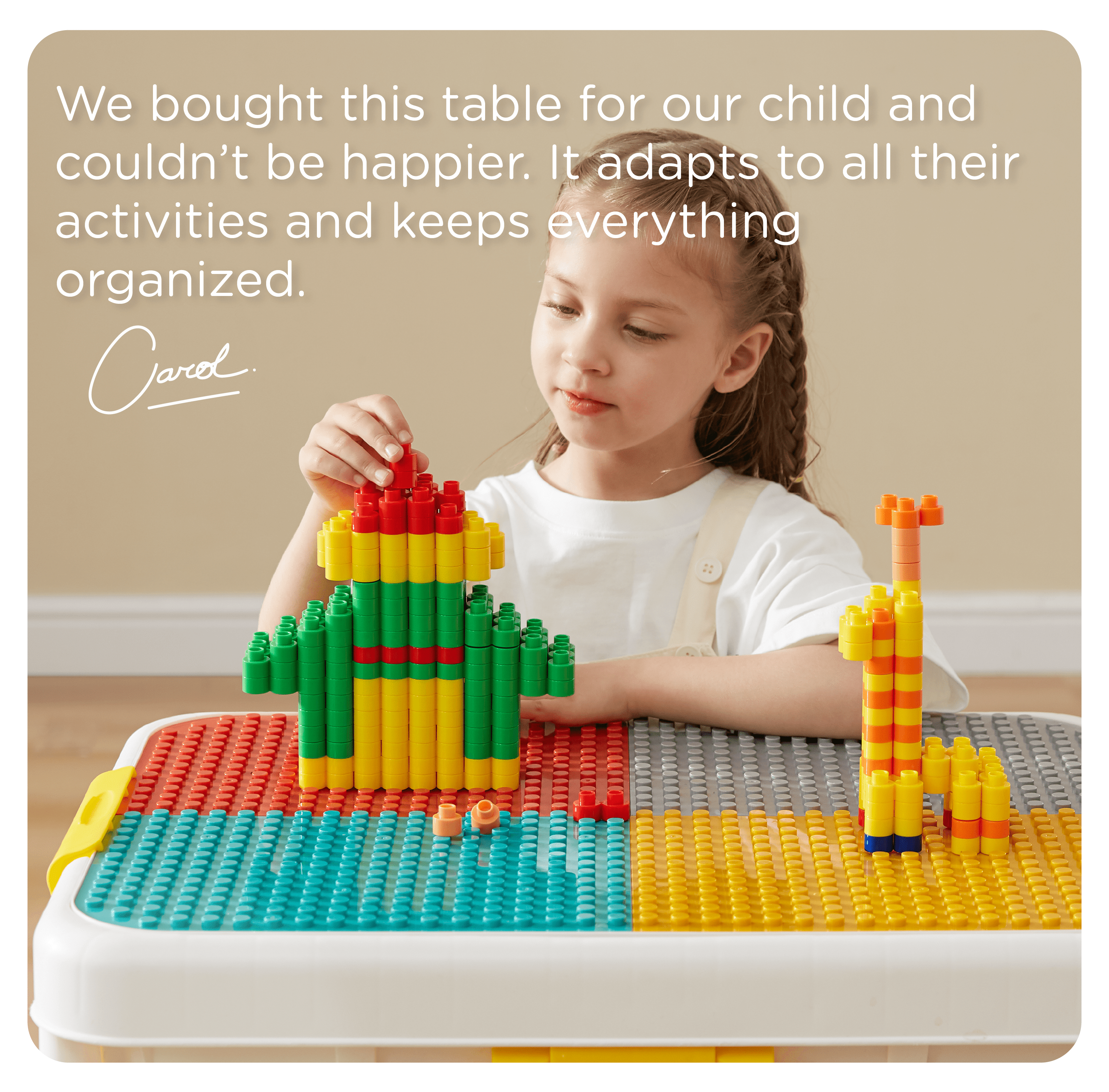 KUB Kids Activity Table and Chair Set, Toddler Learning Play Table Toys
