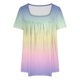 thumbnail image 2 of Blusas de Manga Corta para las Mujeres, Blusa de Camiseta Suelta Casual Hecha de Tela Cómoda para Todo el Uso Diario de Temporada, Blusas para las Mujeres Casual, 2 of 4