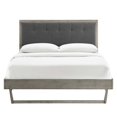 thumbnail image 5 of Modway Willow Twin Wood Platform Bed With Angular Frame, Gray Charcoal, 5 of 13