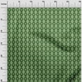 thumbnail image 3 of oneOone Cotton Poplin Green Fabric Geometric Craft Projects Decor Fabric Printed By The Yard 56 Inch Wide, 3 of 4