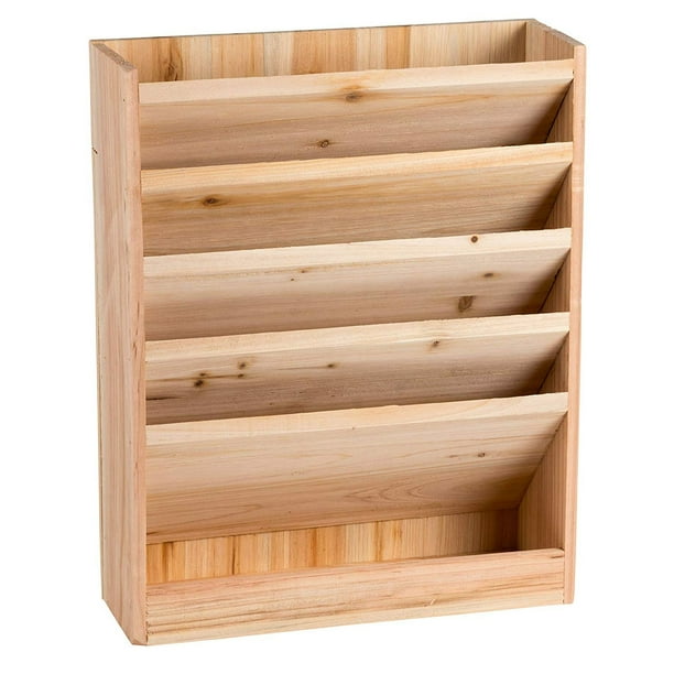 Wood Document Organizer Document Filing Organizer, Mail Rack, Wall