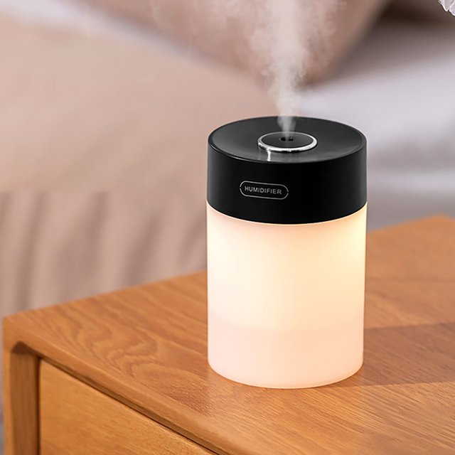 Luz LED 600ml Difusor Eléctrico de Aceite Aromático Humidificador de Aire para el Hogar AHeartcove LED221201-0745JD