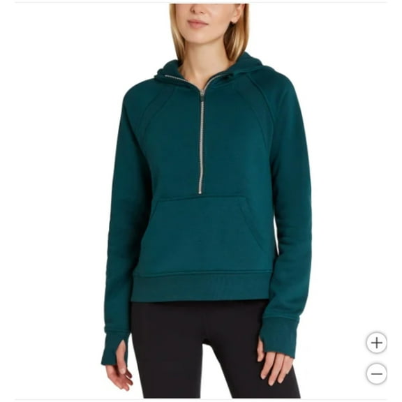 Danskin Ladies' Half Zip Hoodie -Small