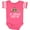 Football Pink and White, variant on Inktastic My Grandma Loves Me Girls Girls Baby Bodysuit